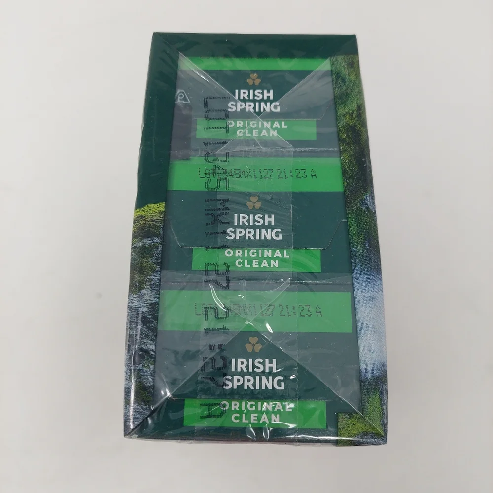 Irish Spring Deodorant Soap Bar Original Clean with Flaxseed Oil 6 Pack